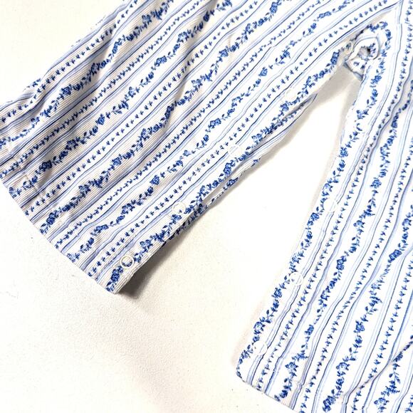 Vtg Janie and Jack Pants Girls Sz 12-18m Blue Antique Skates 2003 Corduroy Toile - Picture 3 of 8